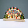LED коледна декорация ACA LIGHTING X15121107 LED CHRISTMAS PLYWOOD SCENERY WITH ARCH 0,36W 3000K 2 x AA 