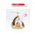 Коледна декорация ACA LIGHTING X152203 WOODEN TEALIGHT PYRAMID ANGELS