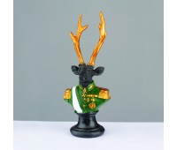 ACA LIGHTING X1524311 DECORATIVE DEER RESIN SOLDIER BLACK 24cm