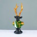 ACA LIGHTING X1524311 DECORATIVE DEER RESIN SOLDIER BLACK 24cm