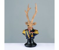 ACA LIGHTING X1524511 DECORATIVE DEER RESIN SOLDIER BROWN 24cm