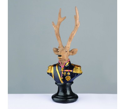 Декорация ACA LIGHTING X1524511 DECORATIVE DEER RESIN SOLDIER BROWN 24cm