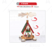 Коледна декорация ACA LIGHTING X153602 WOODEN TEALIGHT PYRAMID ICE RINK