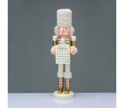 ACA LIGHTING X153818 WOODEN NUTCRACKER SOLDIER WITH CALENDAR