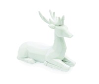 ACA LIGHTING X156413 DECORATIVE RESIN REINDEER WHITE 15cm