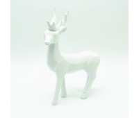 ACA LIGHTING X156415 DECORATIVE RESIN REINDEER WHITE 25cm