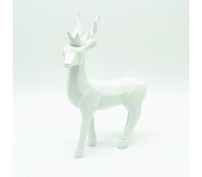 Декорация ACA LIGHTING X156415 DECORATIVE RESIN REINDEER WHITE 25cm