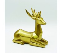 ACA LIGHTING X156613 DECORATIVE RESIN REINDEER GOLD 15cm