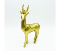 ACA LIGHTING X156615 DECORATIVE RESIN REINDEER GOLD 25cm