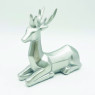 ACA LIGHTING X156713 DECORATIVE RESIN REINDEER SILVER 15cm