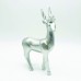 ACA LIGHTING X156715 DECORATIVE RESIN REINDEER SILVER 25cm