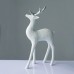 Декорация ACA LIGHTING X1574716 DECORATIVE RESIN WHITE PROUD DEER SILVER HORNS 31cm