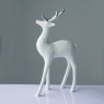 Декорация ACA LIGHTING X1574716 DECORATIVE RESIN WHITE PROUD DEER SILVER HORNS 31cm