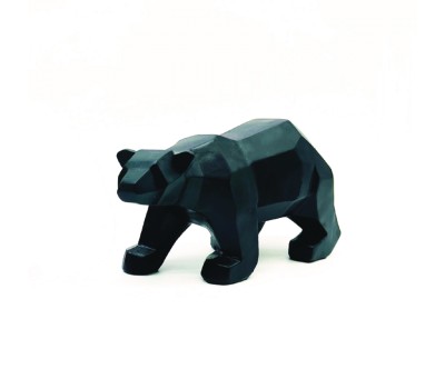 ACA LIGHTING X158312 DECORATIVE RESIN BEAR BLACK 11cm