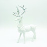Декорация ACA LIGHTING X1584717 DECORATIVE RESIN WHITE STANDING DEER SILVER HORNS 30cm
