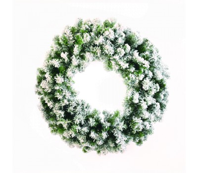 Коледна декорация ACA LIGHTING X165011 XMAS SNOWY WREATH
