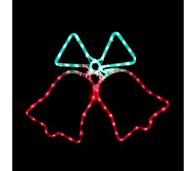 ACA LIGHTING X2BELLEDMC55 12,3W RED, GREEN COLOUR LED FLASHING METAL DOUBLE BELL IP44