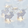 ACA LIGHTING XB10WW2A 0,2W 3000K 1350mm 2 x AA METAL WHITE REINDEER LED DECORATIVE STRING LIGHT
