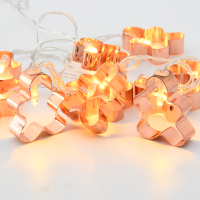 ACA LIGHTING XD10WW2A 0,2W 3000K 1350mm 2 x AA METAL COPPER GINGERBREAD LED DECORATIVE STRING LIGHT