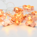ACA LIGHTING XD10WW2A 0,2W 3000K 1350mm 2 x AA METAL COPPER GINGERBREAD LED DECORATIVE STRING LIGHT
