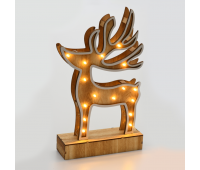 ACA LIGHTING XDEERWW333A LED PLYWOOD REINDEER 0,32W 3000K 2 x AAA