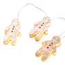 LED светещ гирлянд ACA LIGHTING XF10WW2A 0,2W 3000K 1350mm 2 x AA WOODEN GINGERBREAD DECORATIVE STRING LIGHT