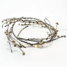 ACA LIGHTING XFPEARL302A 1.35W 3000K 1200mm 3 x AA WREATH WITH PEARLS STRING LIGHT WITH COPPER WIRE