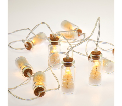 ACA LIGHTING XJ10WW2A 0,2W 3000K 1350mm 2 x AA GLASS BOTTLE WHITE TREE DECORATIVE STRING LIGHT