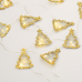 ACA LIGHTING XM20WW2A 0.4W 3000K 1900mm 2 x AA METAL GOLD GLITTER XMAS TREE STRING LIGHT WITH COPPER WIRE