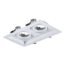 ACA LIGHTING XMGU2W SQUARE WHITE