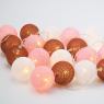 ACA LIGHTING XQ20WW2A 1.2W 3000K 2850mm 2 x AA WOVEN BALLS DECORATIVE STRING LIGHT