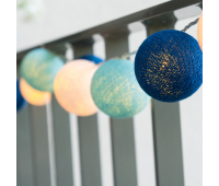 ACA LIGHTING XR20WW2A 1.2W 3000K 2850mm 2 x AA WOVEN BALLS DECORATIVE STRING LIGHT