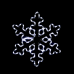 ACA LIGHTING XSNOWBLEDW56 16,8W 12000K LED FLASHING METAL SNOWFLAKE IP44