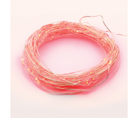 ACA LIGHTING XSW100RAF44 1,8W 3000K 10000mm LED STRING LIGHTS RED SILVER COPPER WIRE IP44