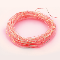 ACA LIGHTING XSW100RAF44 1,8W 3000K 10000mm LED STRING LIGHTS RED SILVER COPPER WIRE IP44