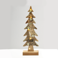 LED коледна декорация ACA LIGHTING XTREBWW403A LED WOODEN CHRISTMAS TREE 0,1W 3000K 2 x AAA