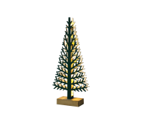 ACA LIGHTING XTREGWW473A LED PLYWOOD GREEN CHRISTMAS TREE 0,1W 3000K 2 x AAA