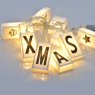 LED светещ гирлянд ACA LIGHTING XV10WW2A 0,2W 3000K 1350mm 2 x AA WHITE PLASTIC LETTER DECORATIVE STRING LIGHT