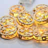 LED светещ гирлянд ACA LIGHTING XWBSTARS102AT 0,45W 3000K 1350mm 3 x AA WOODEN XMAS BALL STARS DECORATIVE STRING LIGHT