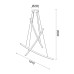 ACA LIGHTING YL1723LEDPBK NAAVA