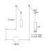 ACA LIGHTING YL22C2BK TERES