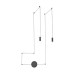 ACA LIGHTING YL22C2BK TERES