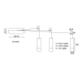 Пендел ACA LIGHTING YL22C3BK TERES