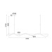 ACA LIGHTING ZM36LEDP190BK KYMA