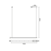 ACA LIGHTING ZM58LEDP100BK ATLANTIS