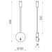 LED аплик с ключ ACB LIGHT A36991B LYON