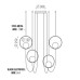 LED пендел ACB LIGHT C3815140N HALO