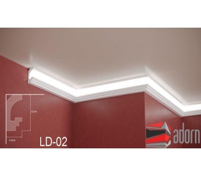 ADORN PROFILE FOR LED LD-02 TOP