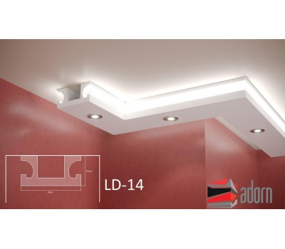 Профил за LED ADORN ПРОФИЛ ЗА LED LD-14