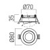 ARELUX PO02 SWH/MBK XPOLI
